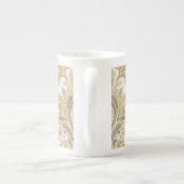 Luxury, Classic,Elegant,Gold Beige Pattern Porzellantasse (Rückseite)