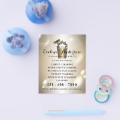 Luxury cleaning logo and bubbles flyer (Einzeln)