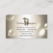 Luxury cleaning logo and bubbles visitenkarte (Rückseite)