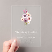 Luxury Clear Acrylic Wedding Invitation Acryleinladungen (Insitu (Handheld))