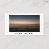 Luxury Coastal Real Estate Agent Visitenkarte (Vorderseite)