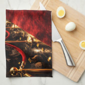 Luxury Cockapoo Red Carpet  Geschirrtuch (Viertel Falte)