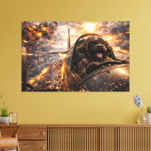 Luxury Cockapoo Wall Art – Aviation Dog Modern Leinwanddruck (Insitu (Wohnzimmer))