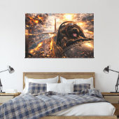 Luxury Cockapoo Wall Art – Aviation Dog Modern Leinwanddruck (Insitu (Schlafzimmer))