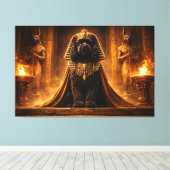 Luxury Cockapoo Wall Art – Egyptian Pharaoh Bold Leinwanddruck (Insitu (Holzboden))
