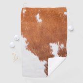Luxury Cowhide Animal Skin Golfhandtuch (Insitu)