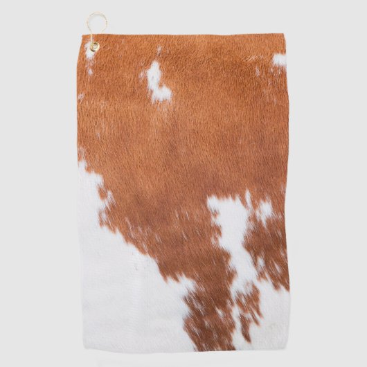Luxury Cowhide Animal Skin Golfhandtuch (Vorderseite)