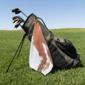 Luxury Cowhide Animal Skin Golfhandtuch (Gras)