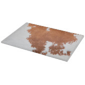 Luxury Cowhide Animal Skin Schneidebrett (Ecke)
