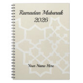 Luxury Cream White Textured Notizblock (Vorderseite)