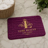 Luxury Crocodile Leather Monogram Gold Initial Badematte