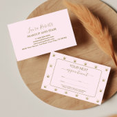 Luxury Crown Pattern Pink Terminkarte