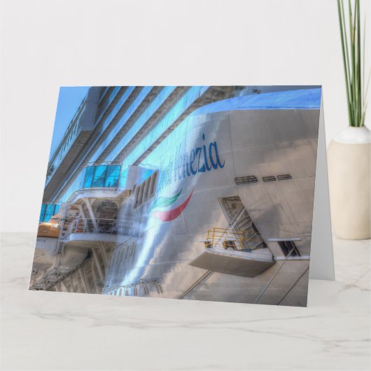 Luxury Cruise Ship Bow Karte (Vorderseite)