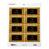 Luxury Crumpled Gold Foil Texture Elegant Metallic (Vorne)