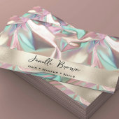 Luxury Crumpled Holographic Foil Visitenkarte
