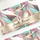 Luxury Crumpled Holographic Foil Visitenkarte