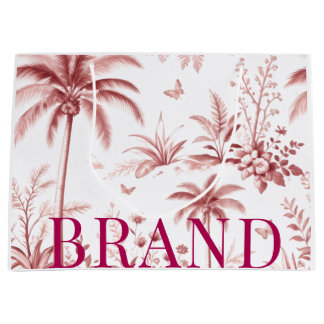 Luxury Custom Logo Paper Gift Bag | Minimal Boutiq Große Geschenktüte