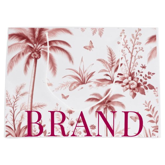 Luxury Custom Logo Paper Gift Bag | Minimal Boutiq Große Geschenktüte (Vorderseite)