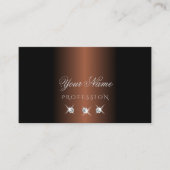 Luxury Dark Brown Silver Sparkle Diamonds Stilvoll Visitenkarte (Vorderseite)
