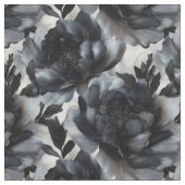 Luxury Dark Peonies Fabric Stoff (Nahaufnahme)