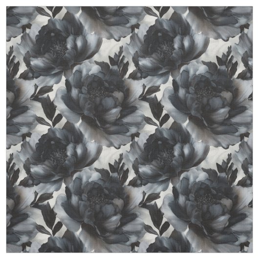 Luxury Dark Peonies Fabric Stoff (Muster)