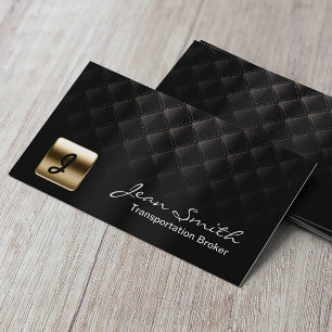 Luxury Dark Transportbroker Business Card Visitenkarte