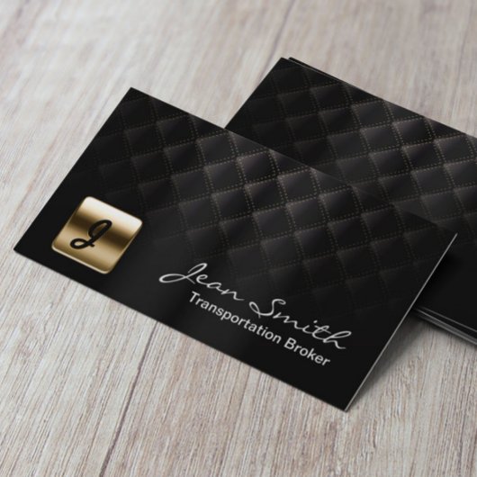 Luxury Dark Transportbroker Business Card Visitenkarte