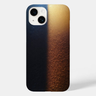 Luxury Deep Blue and Shimmering Gold Glitter Contr Case-Mate iPhone 14 Hülle