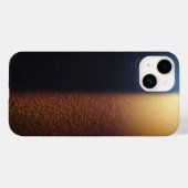 Luxury Deep Blue and Shimmering Gold Glitter Contr Case-Mate iPhone Hülle (Rückseite (Horizontal))