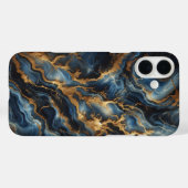 Luxury Deep Blue Marble Phone Case - Elegant  (Rückseite (Horizontal))
