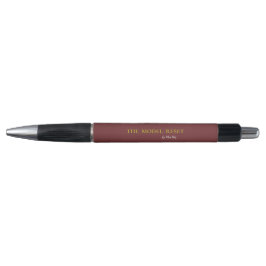 Luxury Deep Burgundy & Gold Parisian Chic Custom P Kugelschreiber