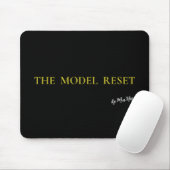 Luxury Deep Burgundy & Gold Parisian Chic Mousepad (Mit Mouse)