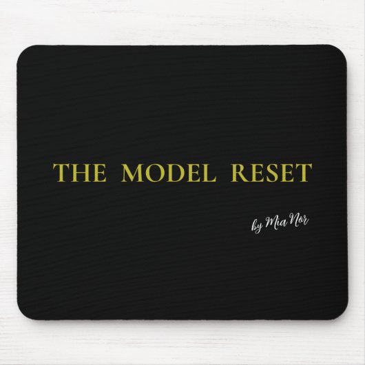 Luxury Deep Burgundy & Gold Parisian Chic Mousepad (Vorne)
