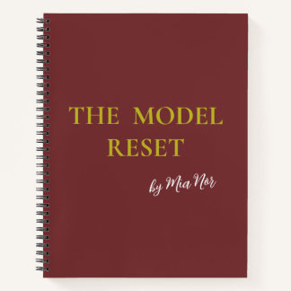 Luxury Deep Burgundy & Gold Parisian Chic Notebook Notizblock