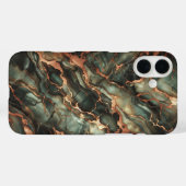Luxury Deep Emerald Marble Phone Case - Elegant  (Rückseite (Horizontal))