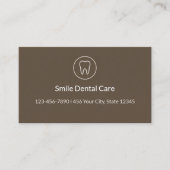 Luxury Dental Appointment Card | Clinic Reminder Terminkarte (Vorderseite)