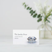 Luxury Design Diamond Jeweler Visitenkarte (Stehend Vorderseite)