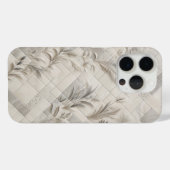 Luxury Diagonal Botanical Mosaic Phone Case  (Rückseite (Horizontal))