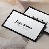 Luxury Diamond Quilt Beautician Business Card Visitenkarte
