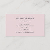 Luxury Diamonds Pink Glam Visitenkarte (Rückseite)