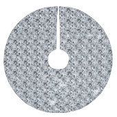 Luxury Diamonds silberglänzend Polyester Weihnachtsbaumdecke (Vorderseite)