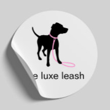 Luxury Dog Walking Sticker | Dog Silhouette Logo