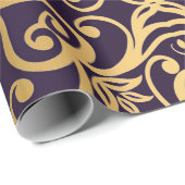 LUXURY ELEGANT BLACK GOLD BIRTHDAY WEDDAY WRAP GESCHENKPAPIER (Rolleneckpunkt)