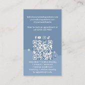 Luxury Elegant Maid House Cleaning Photo QR Code Visitenkarte (Rückseite)