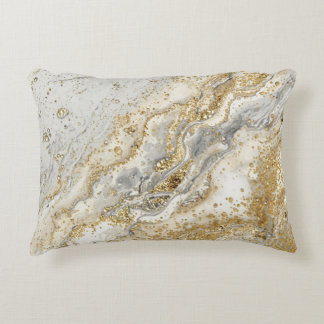 Luxury, Elegant, Modern Gold Grey Pattern Dekokissen