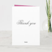 Luxury Elegant Wedding Bouquet Danke Karte (Rückseite)