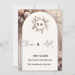 Luxury Elegant Wedding Invitation | Royal & Timele Einladung
