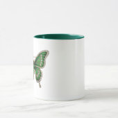 Luxury Emerald & Diamond Butterfly  Tasse (Zentrum)