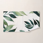 Luxury Emerald Green Gold Botanical Hand Towel Handtuch (Handtuch)