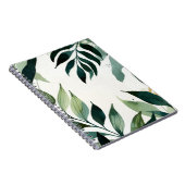 Luxury Emerald Green & Gold Botanical Notebook Notizblock (Rechte Seite)